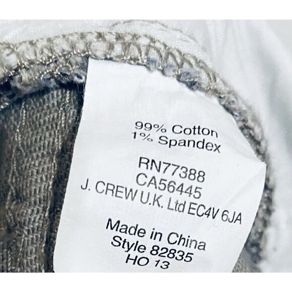 J Crew Womens 30 Geometric Print Skinny Jeans Navy Blue Stretch Pockets Boho - Picture 6 of 8